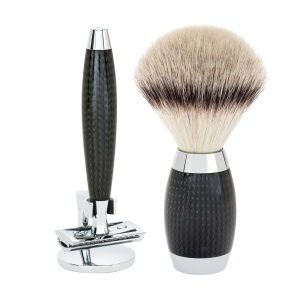 MÜHLE EDITION No.1, 3-teiliges Rasierset, Carbon